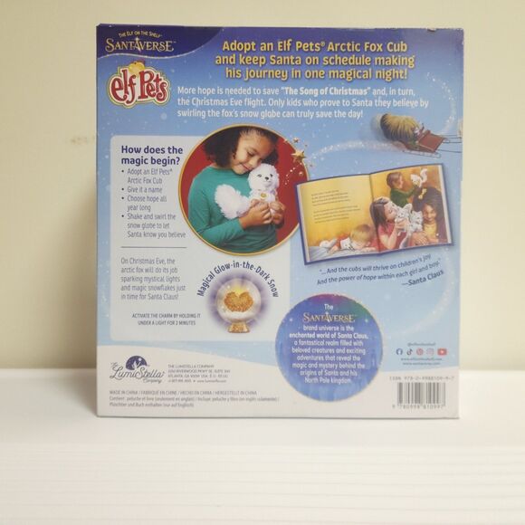 NEW Elf Pets An Arctic Fox Tradition Plush & Storybook Elf On The Shelf NIB Gift - Picture 3 of 9